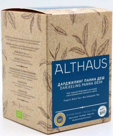 Чай черный Althaus DARJEELING PANNA DESH Дарджилиниг панна деш 15 х 2,5 г