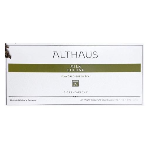 Чай зеленый Althaus MILK OOLONG Grand Pack Молочный улун в больших пакетиках 15 ×4 г