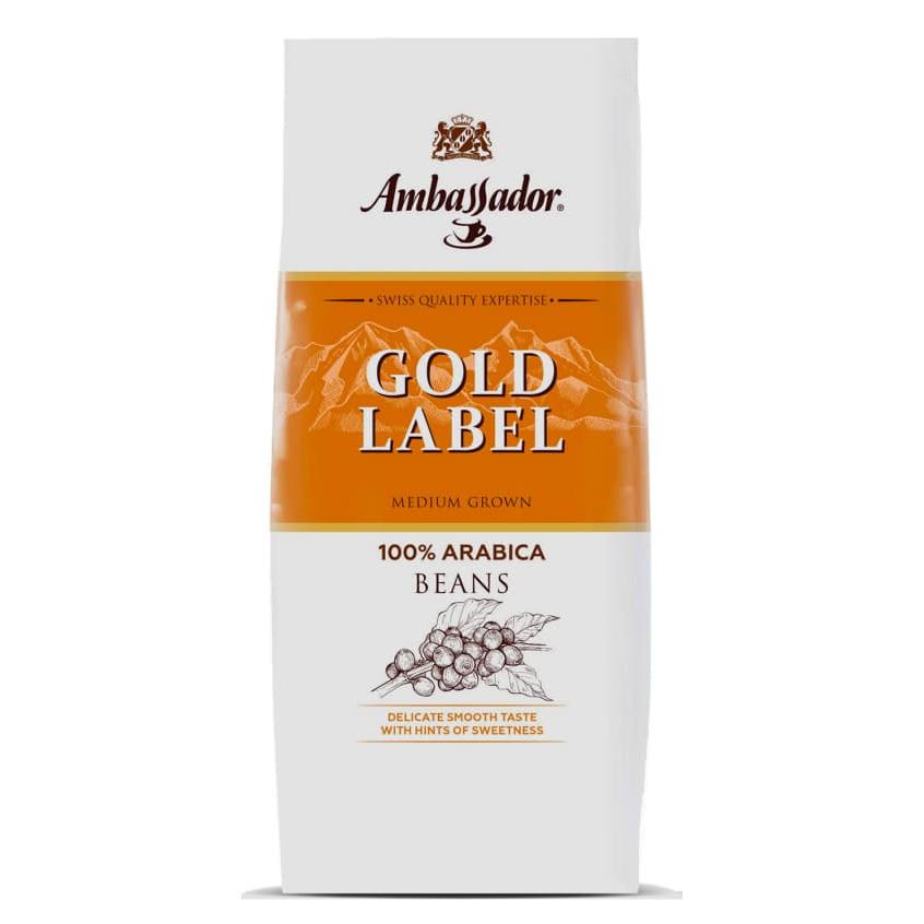 Кофе в зернах Ambassador Gold Label комплект 5 шт. по 200 г