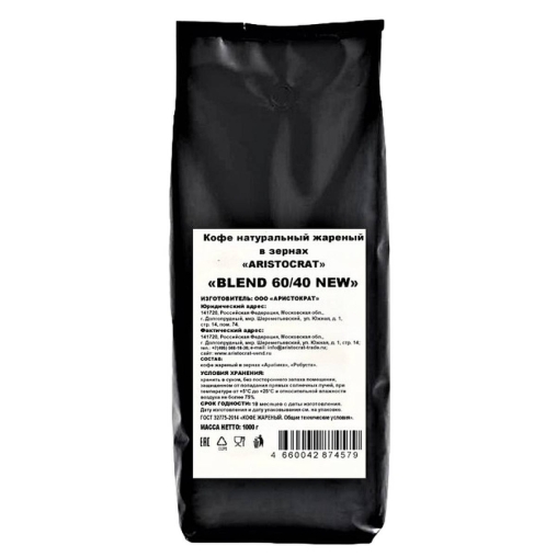 Кофе в зернах Аристократ Blend 60/40 1000 г