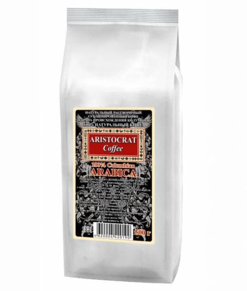 Кофе растворимый Aristocrat Colombian Arabica Coffee 500 г