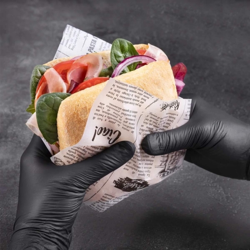 Оберточная бумага принт газета ЧАО белая парафинированная в листах 260×320 мм по 500 в пачке