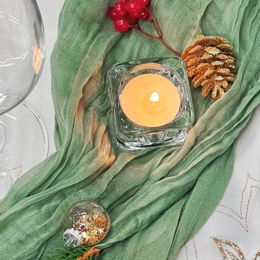 Свеча чайная литая в гильзе 4 часа горения