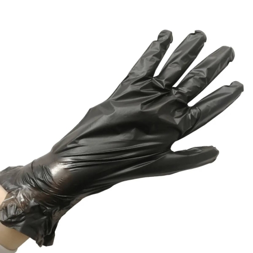 Перчатки Aviora одноразовые TPE Черные размер M 100 шт.
