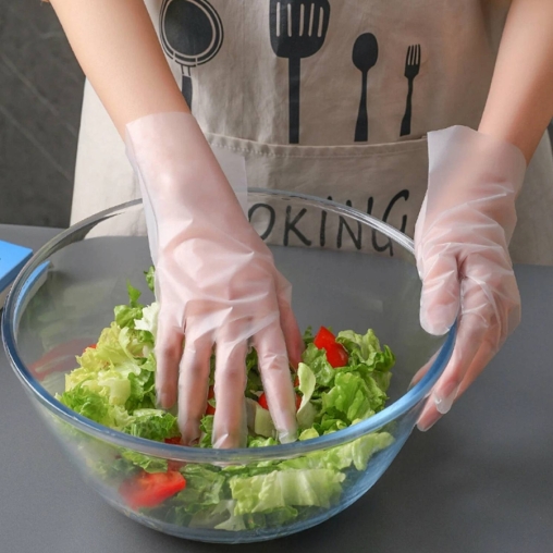 Перчатки Aviora одноразовые TPE Прозрачные размер XL 100 шт.