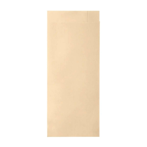 Влагопрочный бумажный бежевый V-уголок для хот-дога 85+40×215 мм