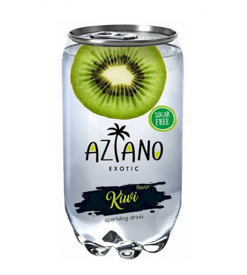 Газированный напиток Aziano Киви 350 мл п/б
