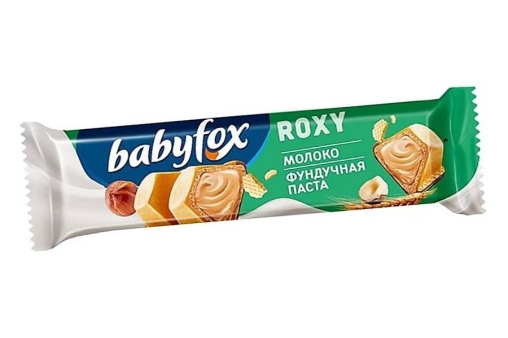 Вафельный батончик Babyfox Roxy Молоко Фундучная паста 18,2 г