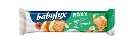Вафельный батончик Babyfox Roxy Молоко Фундучная паста 18,2 г