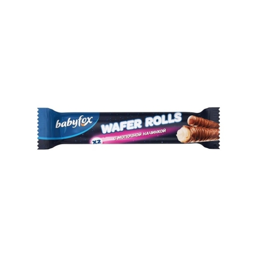 Babyfox вафельные трубочки Wafer Rolls с молочной начинкой 16 г