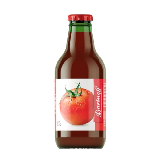 Barinoff 100% сок Томатный восстановленный с мякотью и солью 250 мл стекло