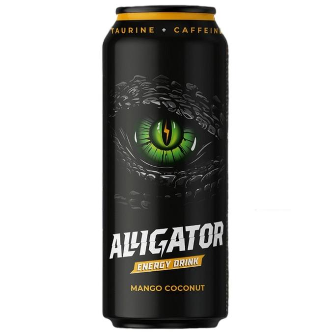 Энергетический напиток Barinoff ALLIGATOR со вкусом Манго Кокос 450 мл жестяная банка