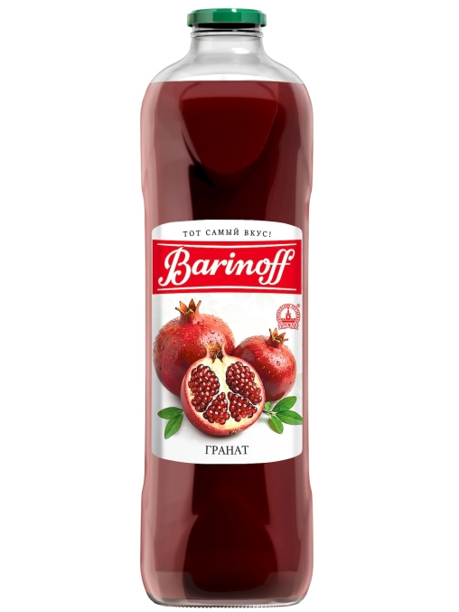 100% сок Barinoff Гранат восстановленный с сахаром 1000 мл