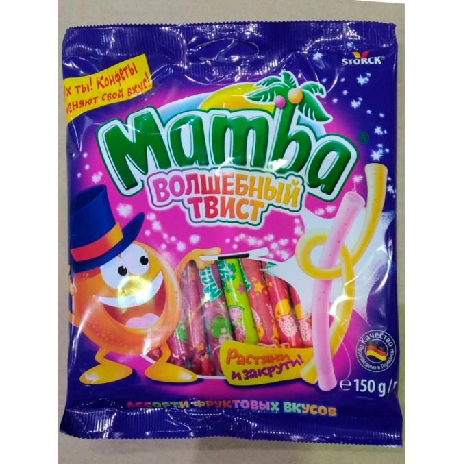 Конфеты жевательные Mamba Волшебный твист 150 г