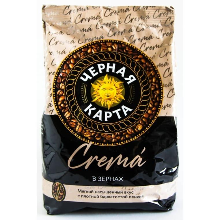 Кофе в зернах Черная карта Crema 1000 г