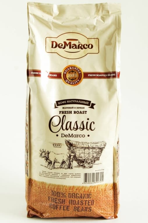 Кофе в зернах DeMarco Fresh Roast Classic 1000 г