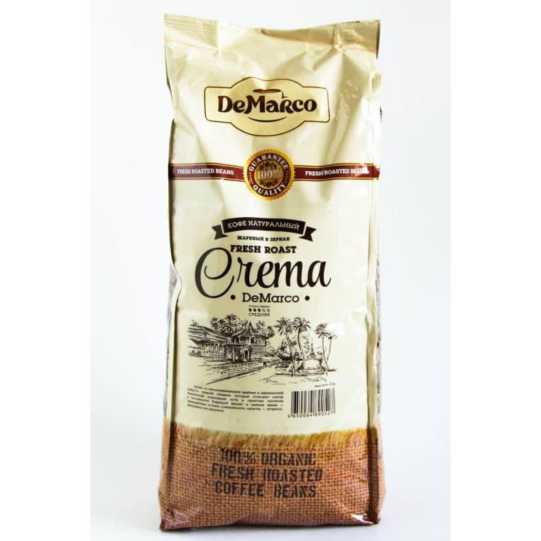 Кофе в зернах DeMarco Fresh Roast Crema 1000 г