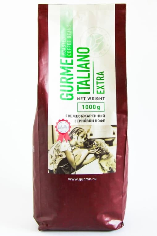 Кофе в зернах GURME Italiano Extra 1000 г (1 кг)