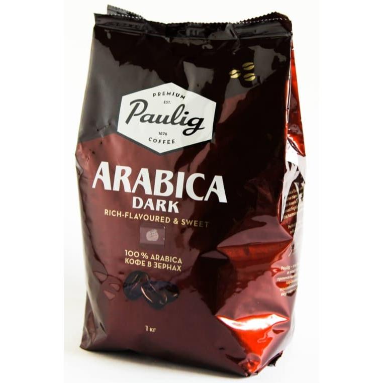 Кофе в зернах Paulig 100% Arabica Dark 1000 г