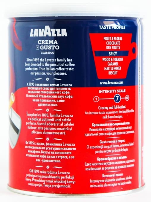 Кофе молотый Lavazza Crema e Gusto Classico ж/б 250 гр