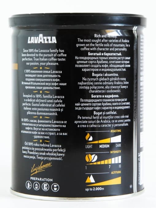 Кофе молотый Lavazza Qualita Oro Mountain Grown 250г (банка)
