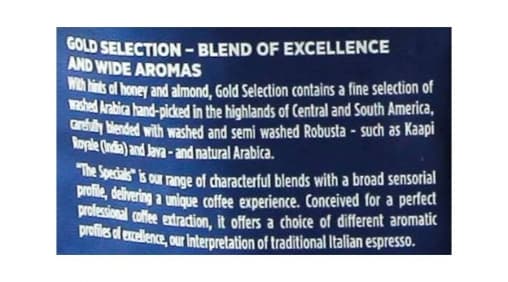 Кофе в зернах Lavazza Gold Selection 1000 гр