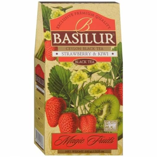 Чай чёрный Basilur листовой Strawberry & Kiwi 100г