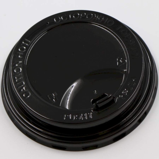 Крышка ECOPAK с клапаном Черная глянцевая d=80