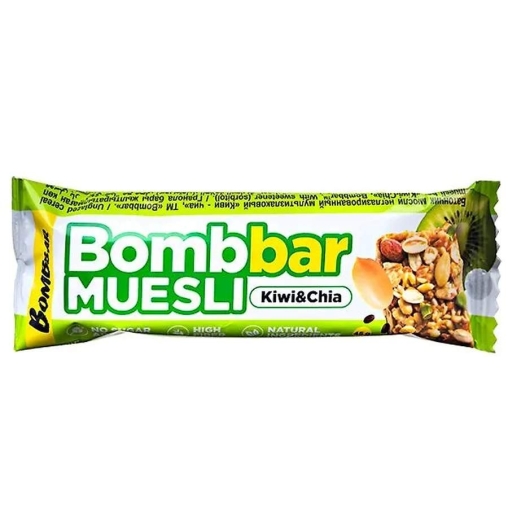 BOMBbar Батончик мюсли Киви Чиа 45 г