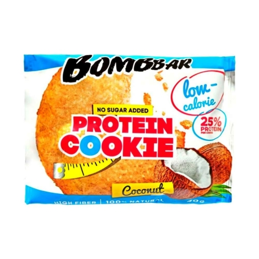 BombBar протеиновое низкокалорийное печенье КОКОС 40 г