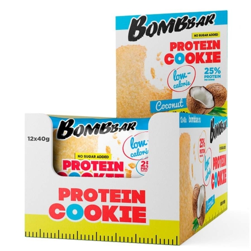 BombBar протеиновое низкокалорийное печенье КОКОС 40 г