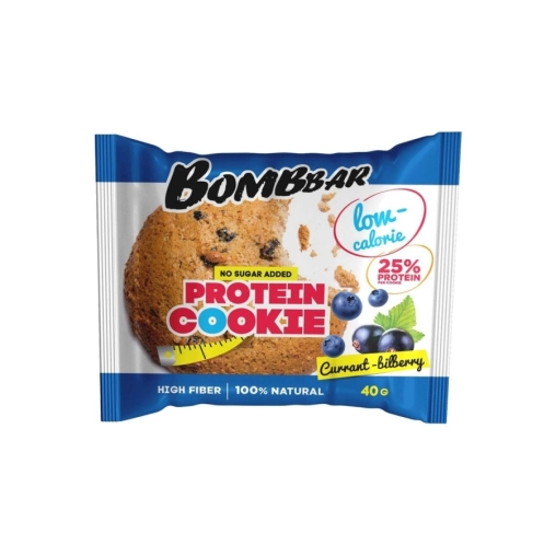 BombBar протеиновое низкокалорийное печенье Смородина Черника 40 г