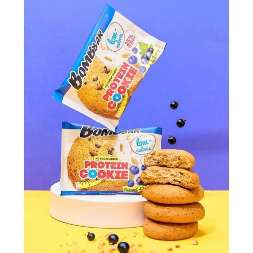 BombBar протеиновое низкокалорийное печенье Смородина Черника 40 г