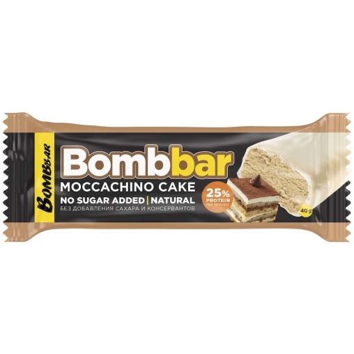 Батончик BOMBbar глазированный Торт Моккачино 40 г