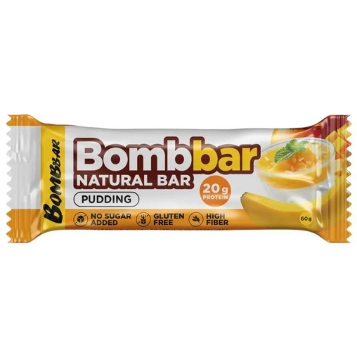 Батончик BOMBbar неглазированный Пудинг Банан Манго 60 г