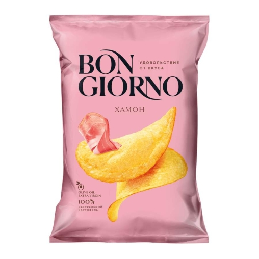 Чипсы картофельные BON GIORNO ХАМОН 80 г
