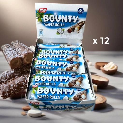 Трубочки вафельные Bounty Wafer Rolls 23,4 г