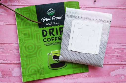 Кофе молотый Brai Gran в дрип пакетах Ассорти 8 г × 10 шт.