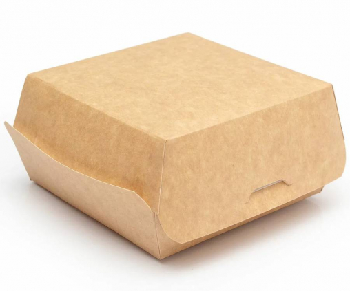 Коробка для бургера Крафт 120×120×70 мм