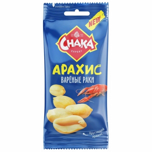 Арахис CHAKA жареный соленый со вкусом вареных раков 50 г