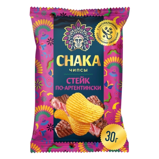 CHAKA Чипсы картофельные Стейк по-аргентински 30 г