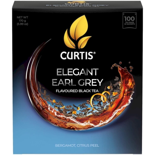 Чай черный Curtis Elegant Earl Grey 100 саше × 1.7 г