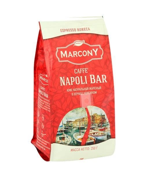 Кофе зерновой Marcony Espresso HoReCa Caffe Napoli Bar 250 гр (0,25 кг)