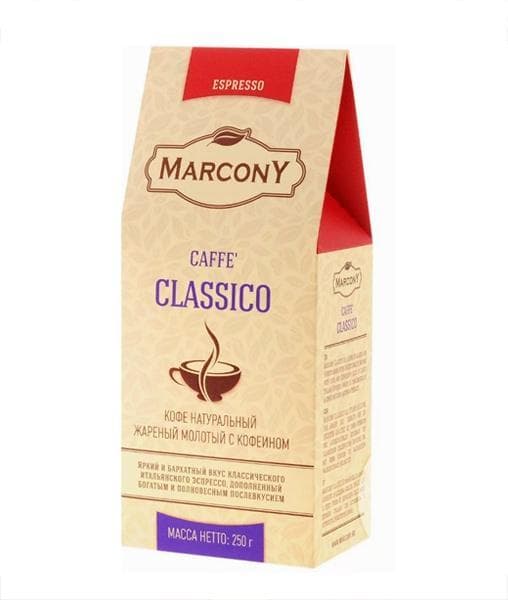 Кофе молотый Marcony Espresso Caffe Classico 250 г