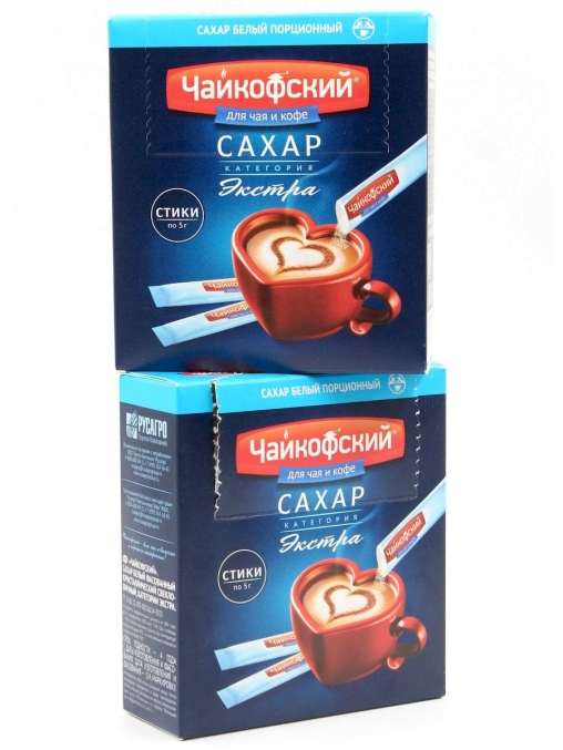 Сахар в стиках Чайкофский 5 г ×60 шт.