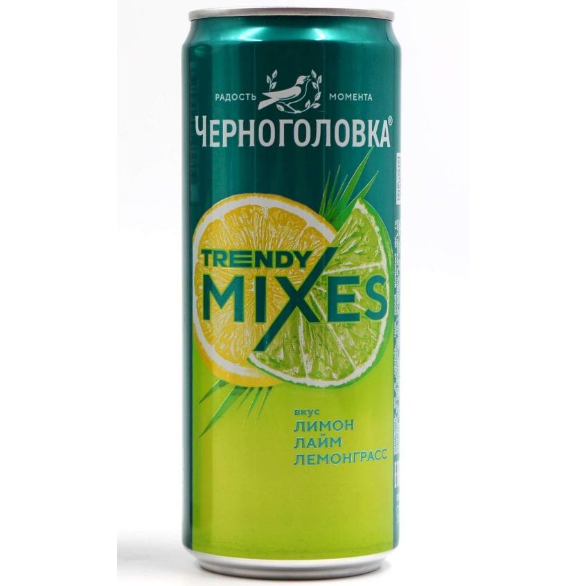 Черноголовка TRENDY MIXES лимон лайм лемонграсс 330 мл ж/б
