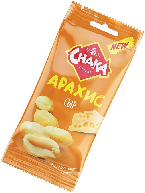 Арахис CHAKA жареный соленый со вкусом сыра 50 г Арахис CHAKA жареный соленый со вкусом сыра 50 г