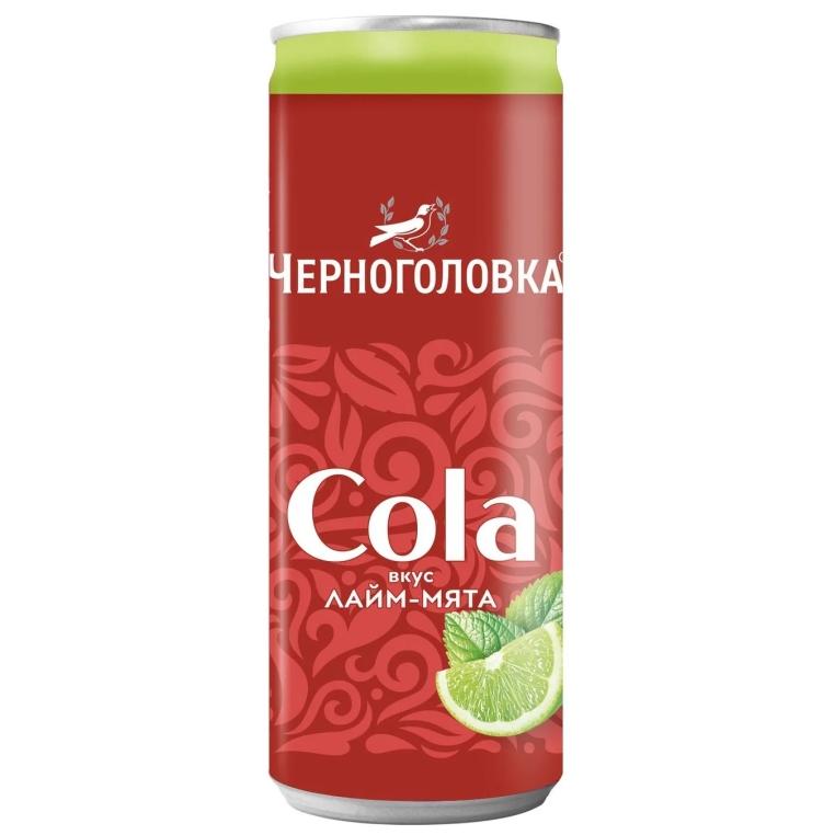Черноголовка Кола со вкусом Лайм Мята 330 мл ж/б