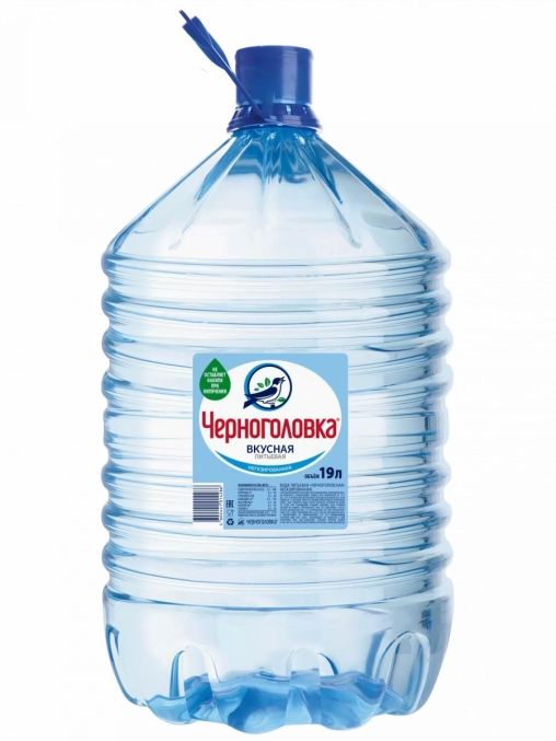 Вода Черноголовка вкусная 19 л в одноразовой таре