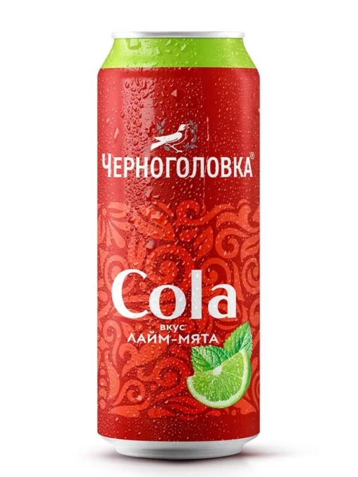 Черноголовка Кола со вкусом Лайм Мята 330 мл ж/б